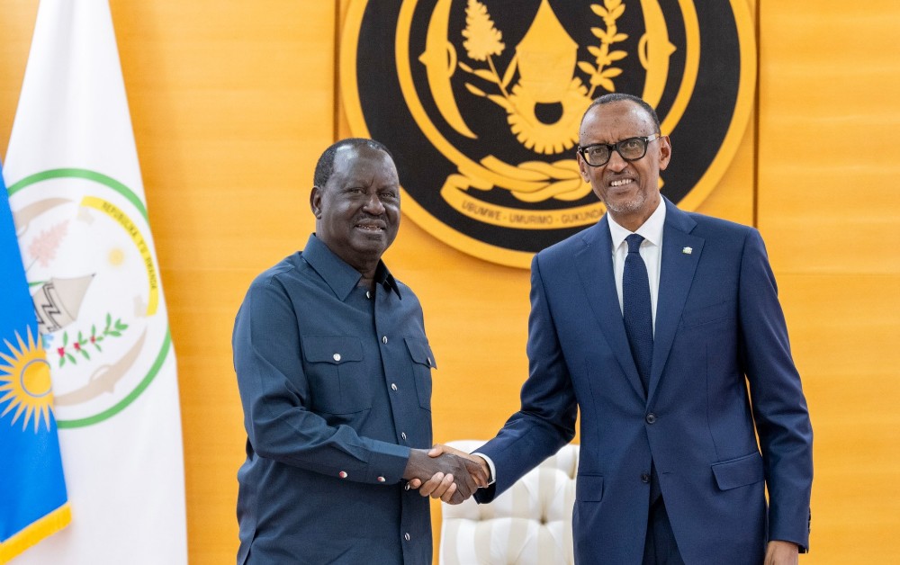 Perezida Kagame yemeje ko azashyigikira kandidatire ya Raila Odinga