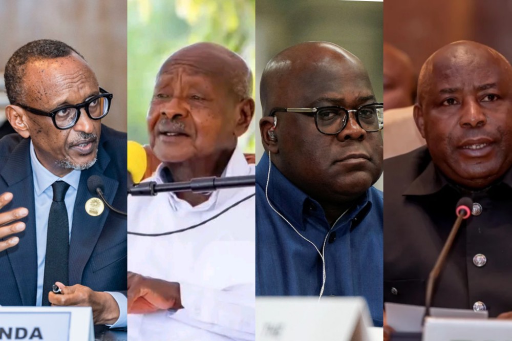 Perezida Kagame, Museveni, Tshisekedi na Ndayishimiye kwa Putin
