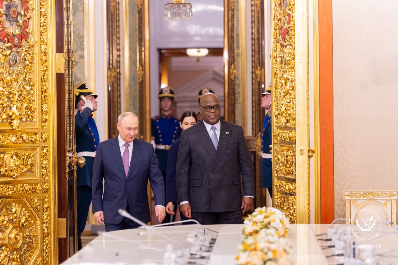 Tshisekedi na Putin baganiriye ku bufatanye bushya hagati ya RDC n’u Burusiya
