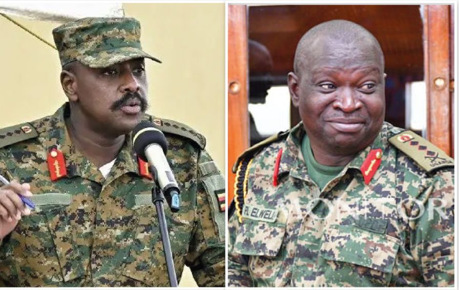Photo Collages Muhoozi Kainerugaba and Deputy CDF Peter Elwelu