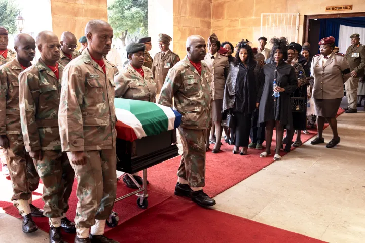 AFP 20240302 34KM9AQ v1 HighRes SafricaDrcongoDefenceSandfUnrestFuneral