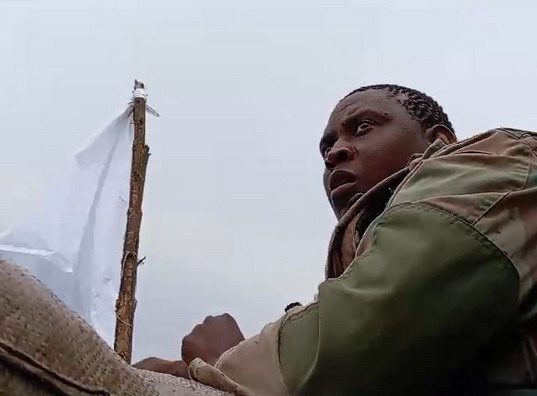 SANDF white flag DRC