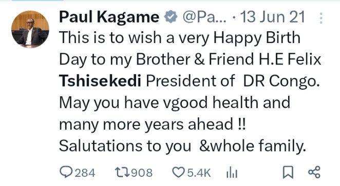 Kagame na Tshisekedi iminsi ikiri myiza (Amafoto) 10 Screenshot 20250120 143037 1