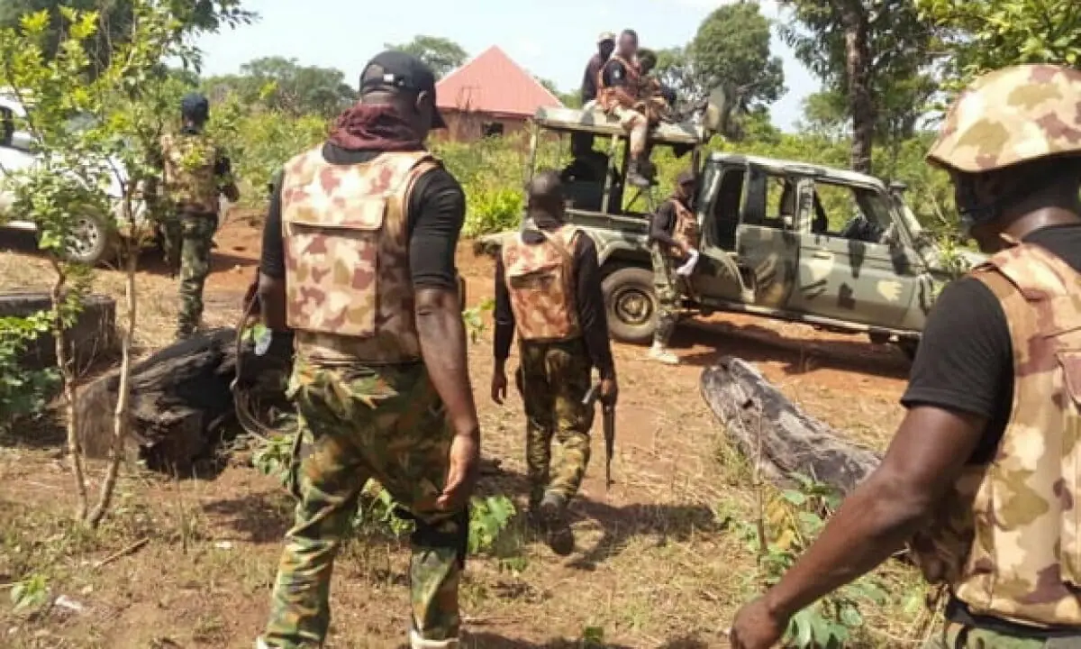Troops of Operation Whirl Stroke Nigerian Military