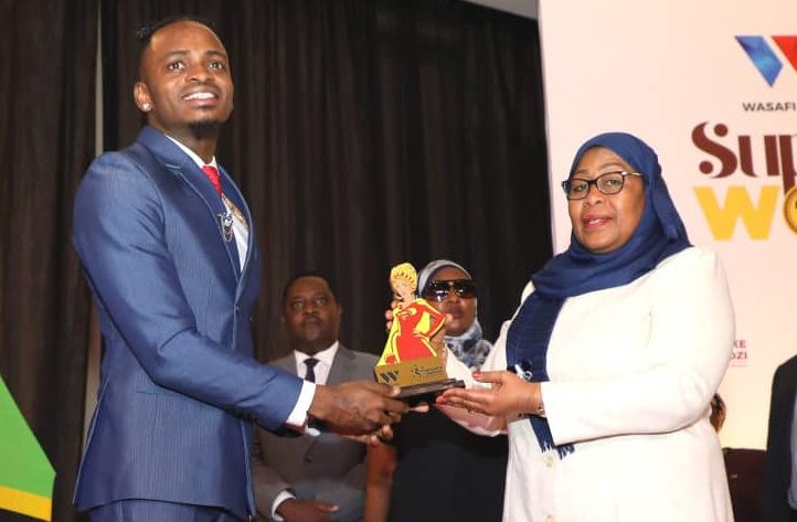 Diamond Platnumz and Tanzanian President Samia Suluhu