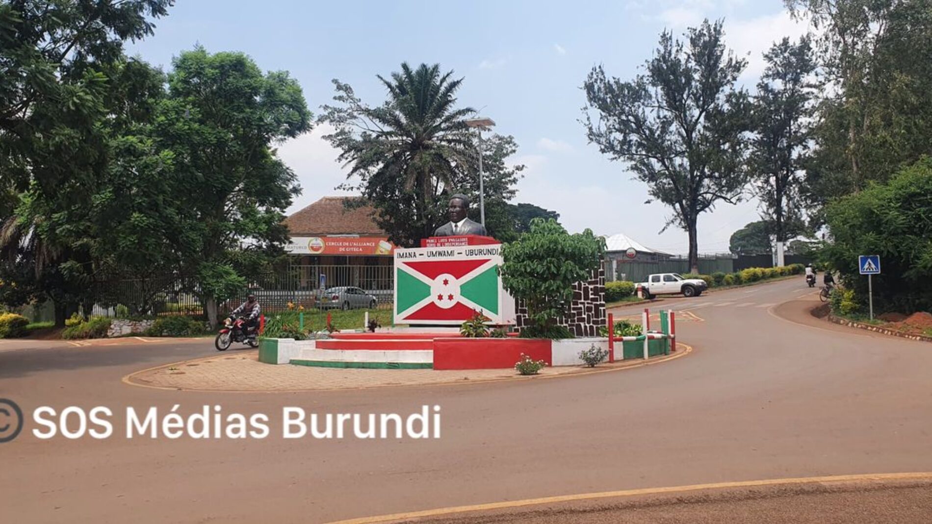 La place publique a Gitega dans la capitale politique du Burundi ou un detenu a ete abattu par un policier © SOS Medias Burundi