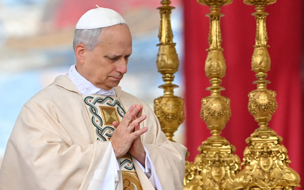 4K76Y4S AFP 20250518 476K782 v2 HighRes TopshotVaticanMassInaugurationPope jpg