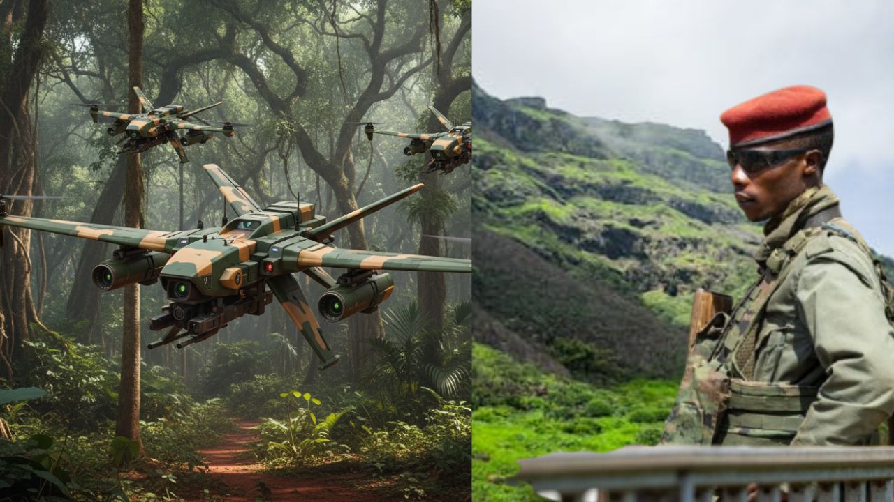 Dark Blue Modern News Update Zoom Virtual Background 4