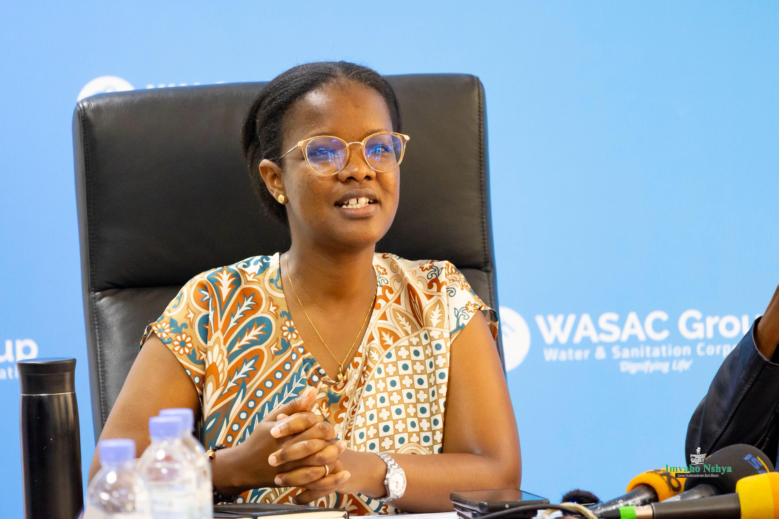 Umuhumuza Gisele Umuyobozi Mukuru wa WASAC Utility yavuze WASAC ikomeje ingamba zo kugira ngo abaturage bagezweho amazi meza 1