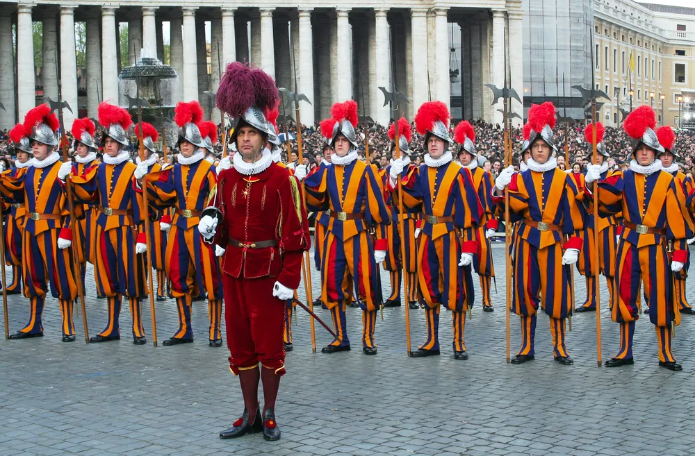 Pontifical Swiss Guards election Vatican City April 19 2005