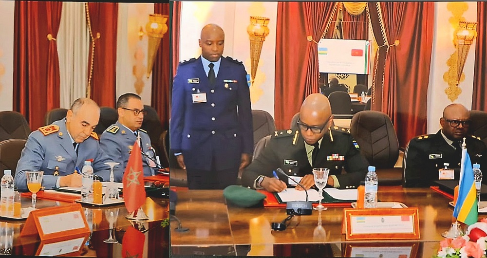 U Rwanda/Maroc: Hatangijwe komite igiye gushyira ubufatanye bwa gisirikare ku rundi rwego 11 G KlCe6XUAAclai