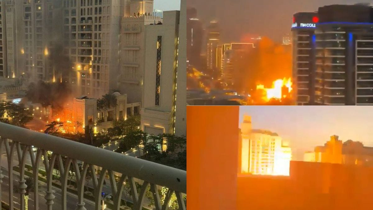 fairmont hotel dubai fire