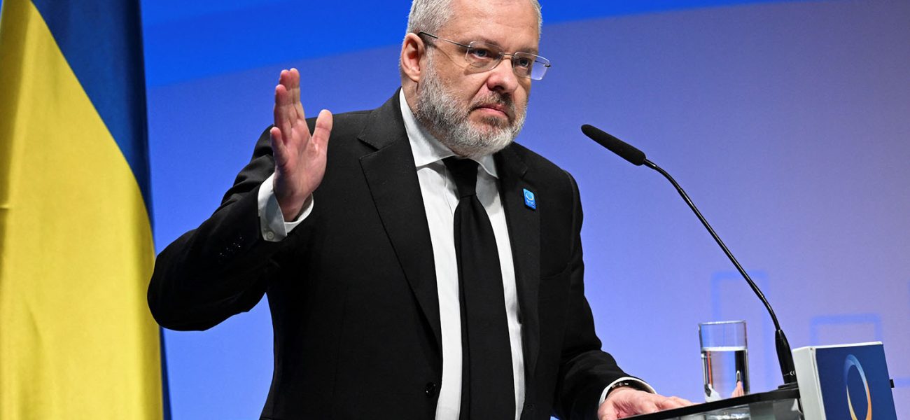 German Galushchenko, Minister of Energy of Ukraine speaks at the Recovery Forum of the Ukraine Recovery Conference 2024 in Berlin, Germany, June 11, 2024.  REUTERS/Annegret Hilse