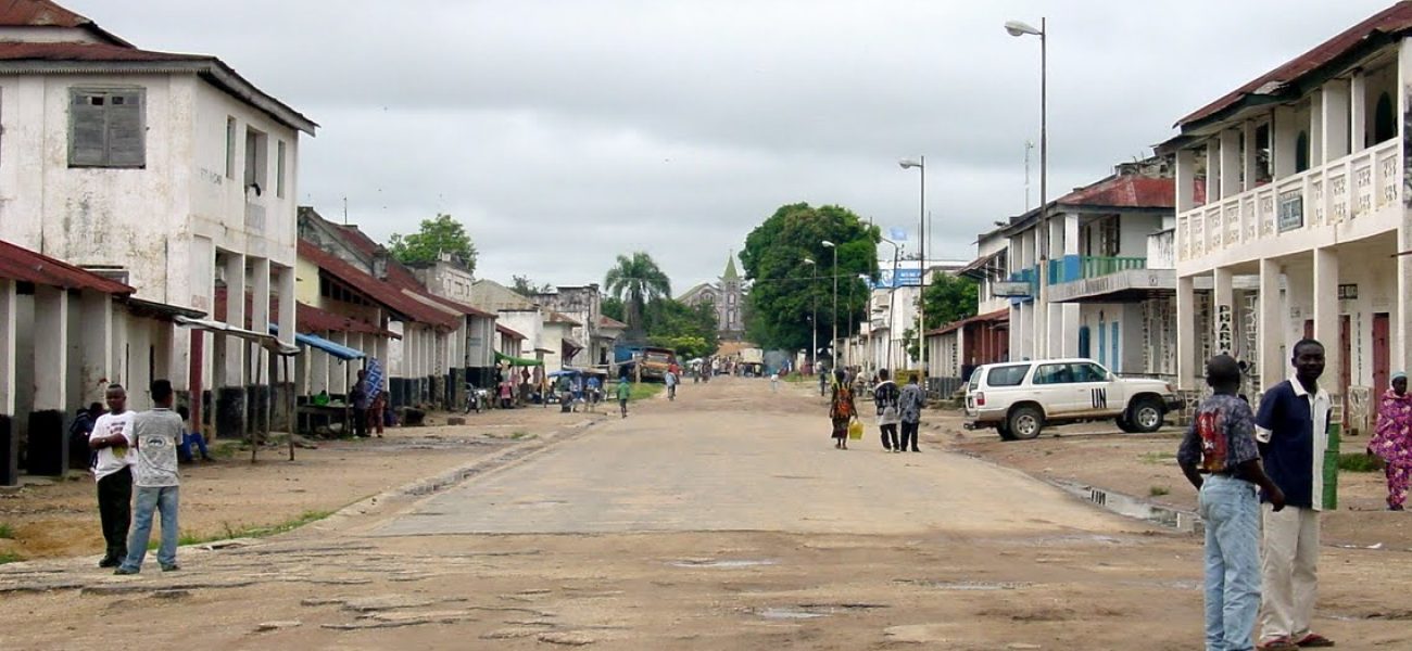 Une vue du centre ville de Kindu, chef-lieu de la province du Maniema (RDC). Ph. Panoramio.com
