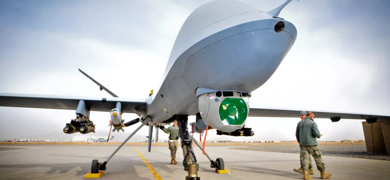 Drone zo mu bwoko bwa SkyGuardian bivugwa ko ziri mu zo u Bubiligi bwoherereje u Burundi