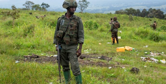 FILE PHOTO: Congo's M23 rebels withdraw from seized positions in goodwill gesture, in Kibumba
