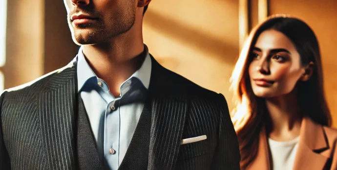 DALL·E 2025-03-05 19.58.38 - A confident and composed man standing with a strong posture, exuding leadership and stability. He is dressed sharply, looking calm and collected while