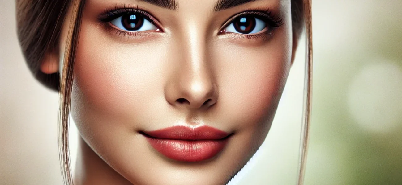 DALL·E 2025-03-18 18.14.12 - A realistic portrait of a beautiful young woman with a confident expression. She has smooth skin, deep expressive eyes, and well-groomed hair. The bac