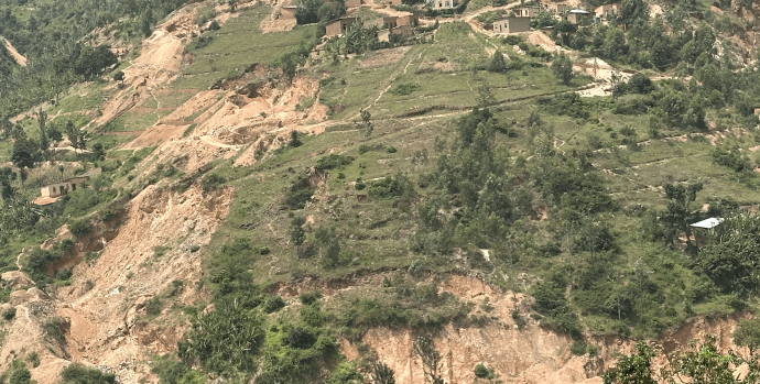 Mountains deteriorated