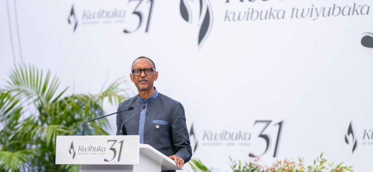 Perezida Paul Kagame atanginza ku mugaragaro icyumweru cyo Kwibuka ku nshuro ya 31 Jenoside yakorewe Abatutsi muri 1994