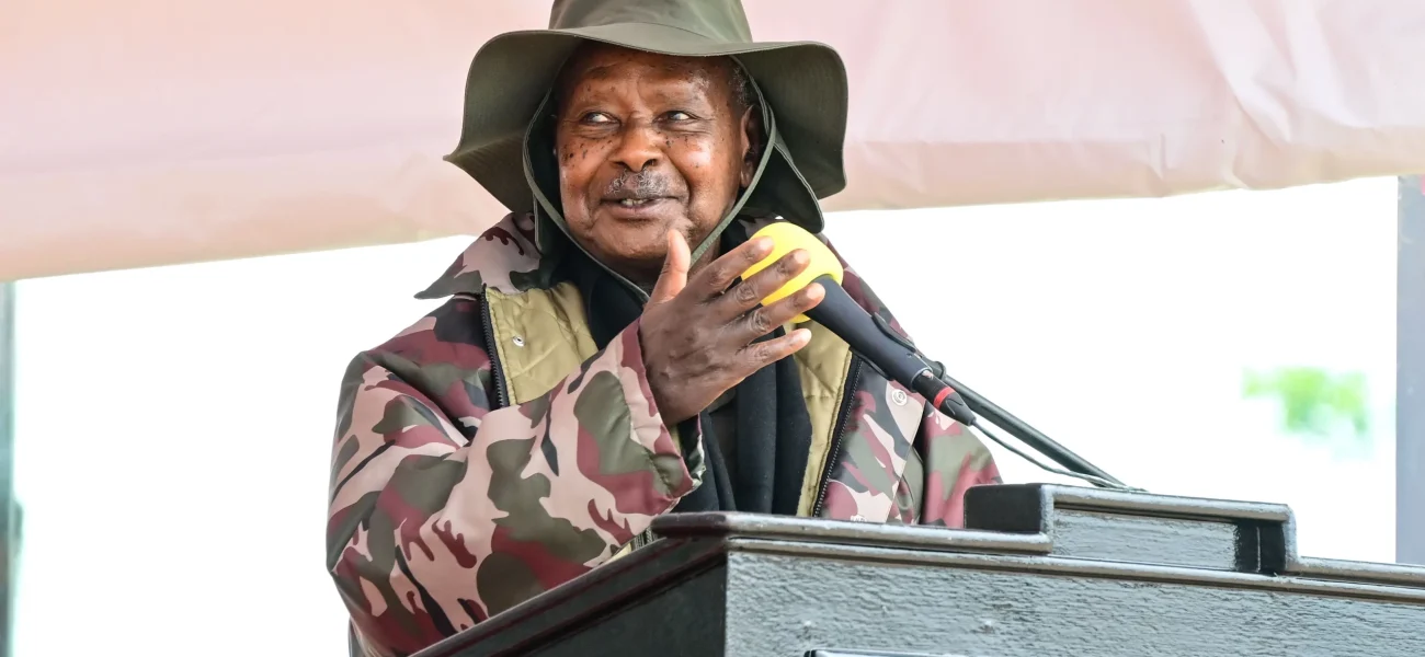 President-Museveni-addressing-guests-during-the-commissioning-ceremony-for-cardets-at-Kaweweta-on-Tuesday.-PPU-photoPIX1-scaled