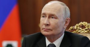 Russian President Vladimir Putin attends a meeting with Kaliningrad Region Governor Alexey Besprozvannykh in Moscow, Thursday, July 2, 2026. (Gavriil Grigorov, Sputnik, Kremlin Pool Photo via AP)