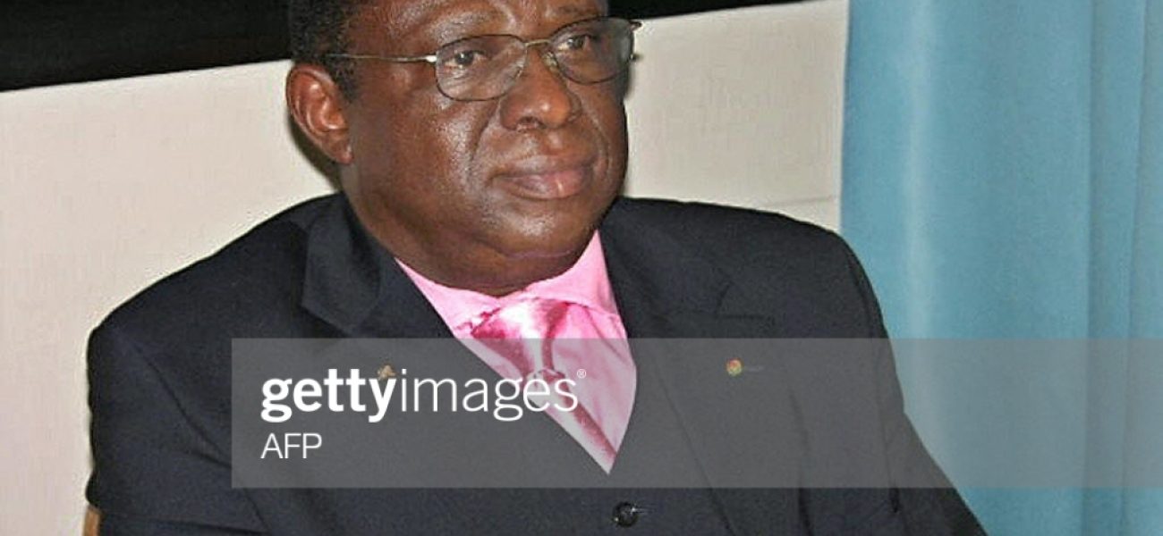 Arusha, TANZANIA, UNITED REPUBLIC OF: (FILE) This file picture taken 24 October 2005 shows Colonel Theoneste Bagosora, the alleged mastermind of Rwanda's 1994 genocide sitting as he takes the stand in his own defense before a UN-backed tribunal in Arusha, Tanzania. The prosecutor of a UN court trying suspects in Rwanda's 1994 genocide 28 May 2007 accused Bagosora of being "responsible" for the murder of 10 Belgian UN peacekeepers. AFP PHOTO / KENNEDY NDAHIRO (Photo credit should read KENNEDY NDAHIRO/AFP via Getty Images)