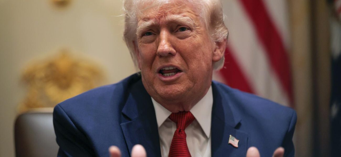 WASHINGTON, DC - MARCH 26: U.S. President Donald Trump speaks during a Cabinet meeting in the Cabinet Room of the White House on March 26, 2026 in Washington, DC. This is Trump's second Cabinet meeting of 2026 and the first since the United States and Israel began attacking Iran on February 28. (Photo by Chip Somodevilla/Getty Images)