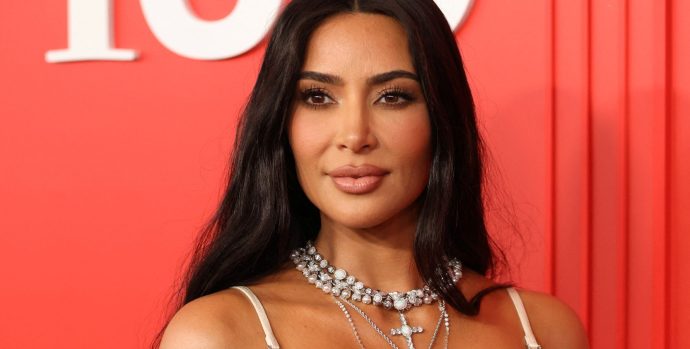 Kim Kardashian poses on the red carpet as she arrives for the Time Magazine 100 gala celebrating their list of the 100 Most Influential People in the world in New York City, New York, U.S., April 26, 2023.,Image: 772129928, License: Rights-managed, Restrictions: , Model Release: no, Credit line: ANDREW KELLY / Reuters / Forum